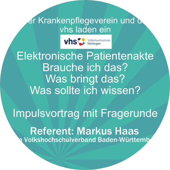 Flyer zum Impulsvortrag mit Fragerunde am 10.09.25, 19 Uhr in der Bücherei Oberboihingen